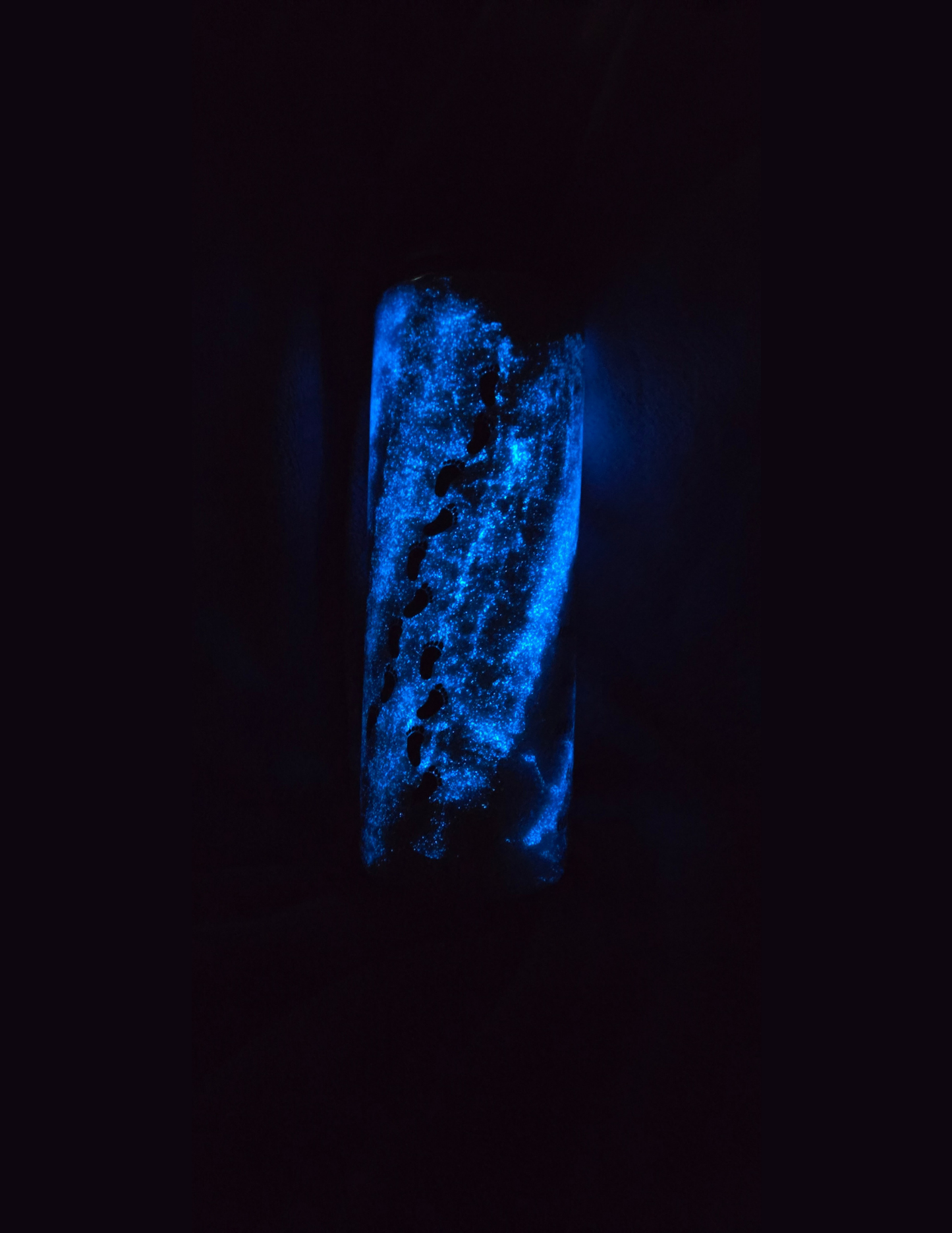 18oz Dual Flip {Footprints in the Sand w/ Glow}
