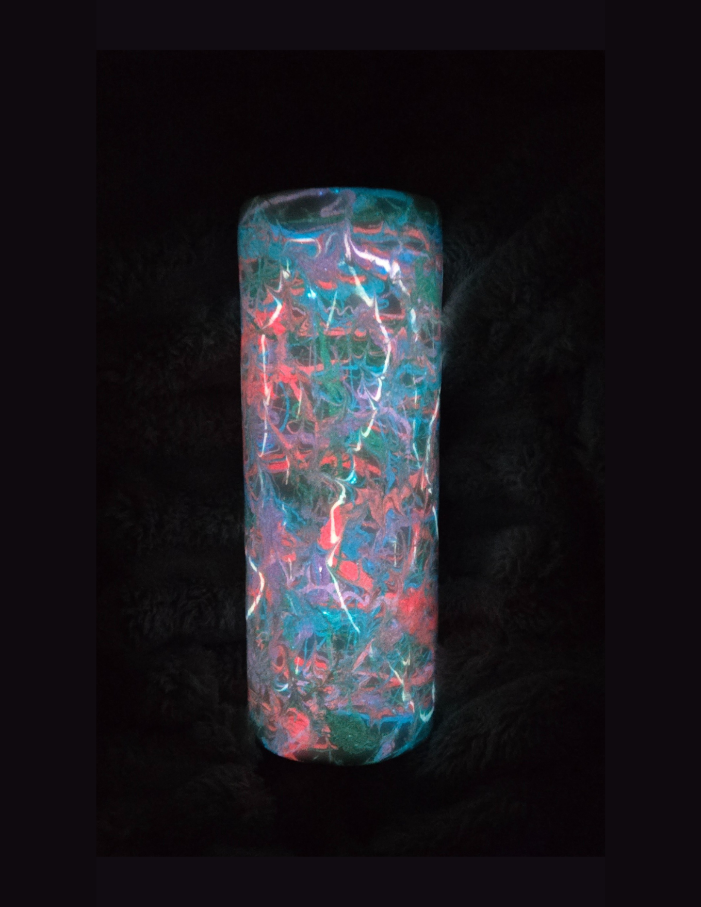 RTS 18oz Dual Flip {Jeweltone Pigment Splatter w/ Glow}
