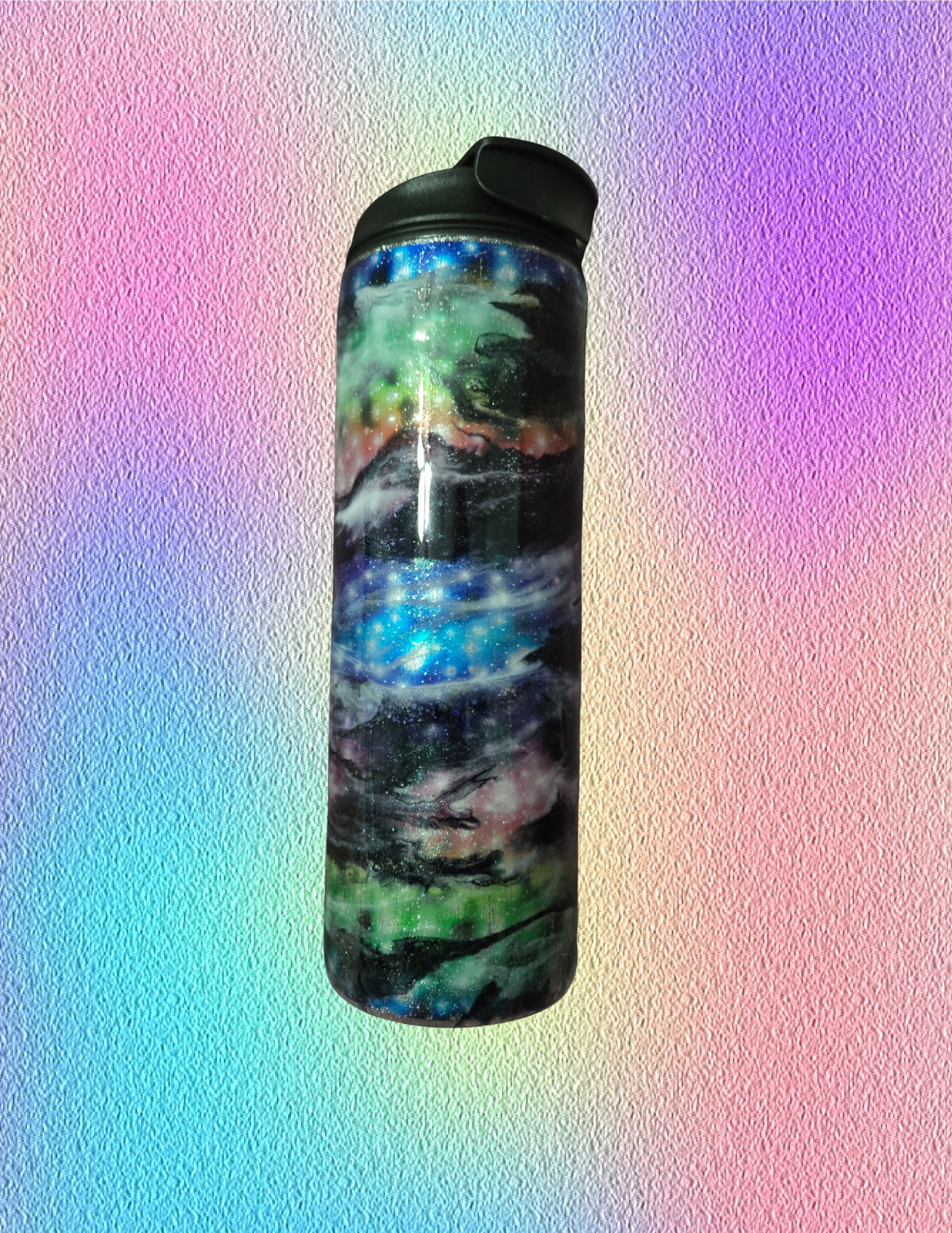 RTS 18oz Dual Flip {Let Them Galaxy w/ Glow}