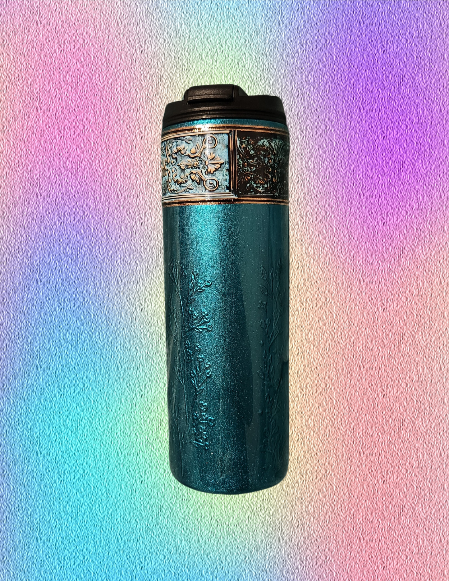 RTS 18oz Dual Flip {Patina Flower}