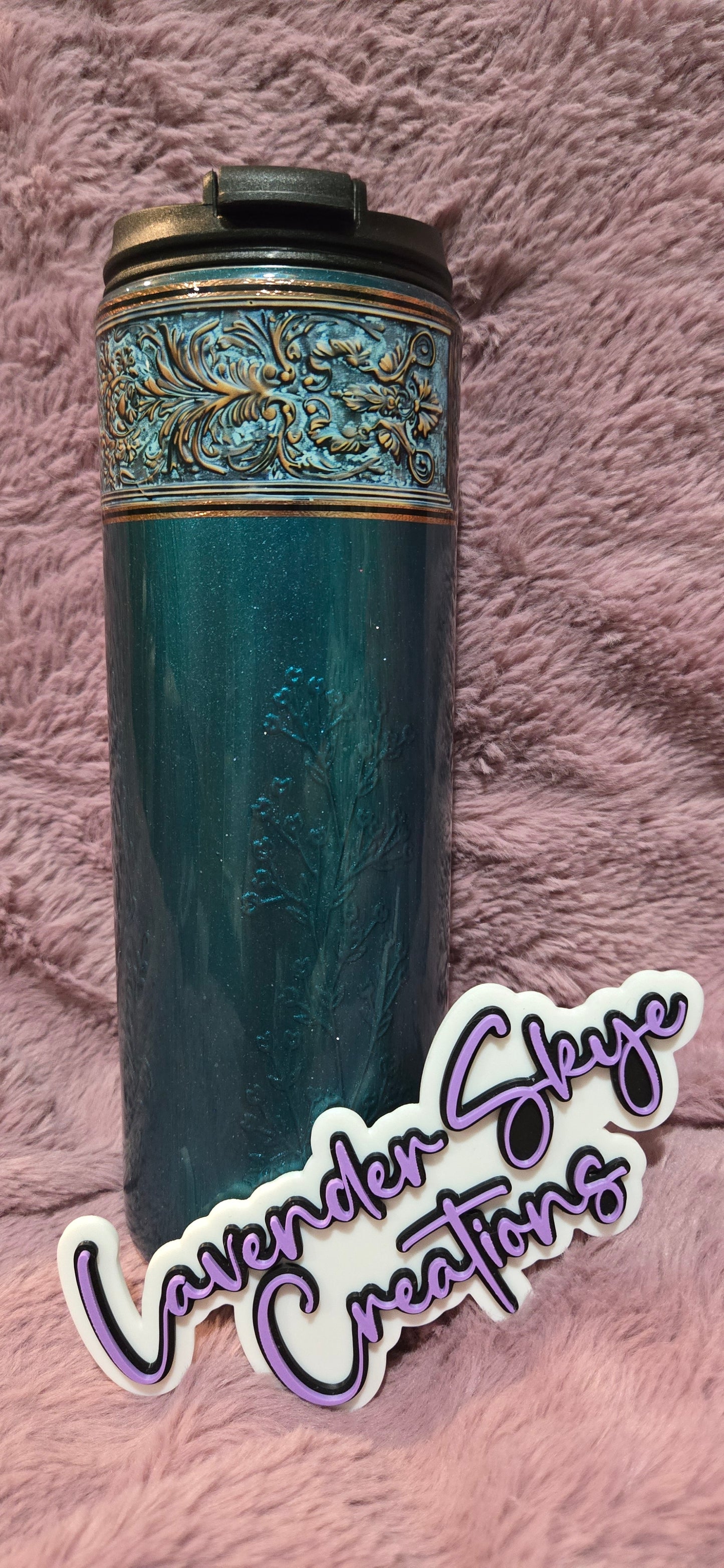 18oz Dual Flip {Patina Flower}