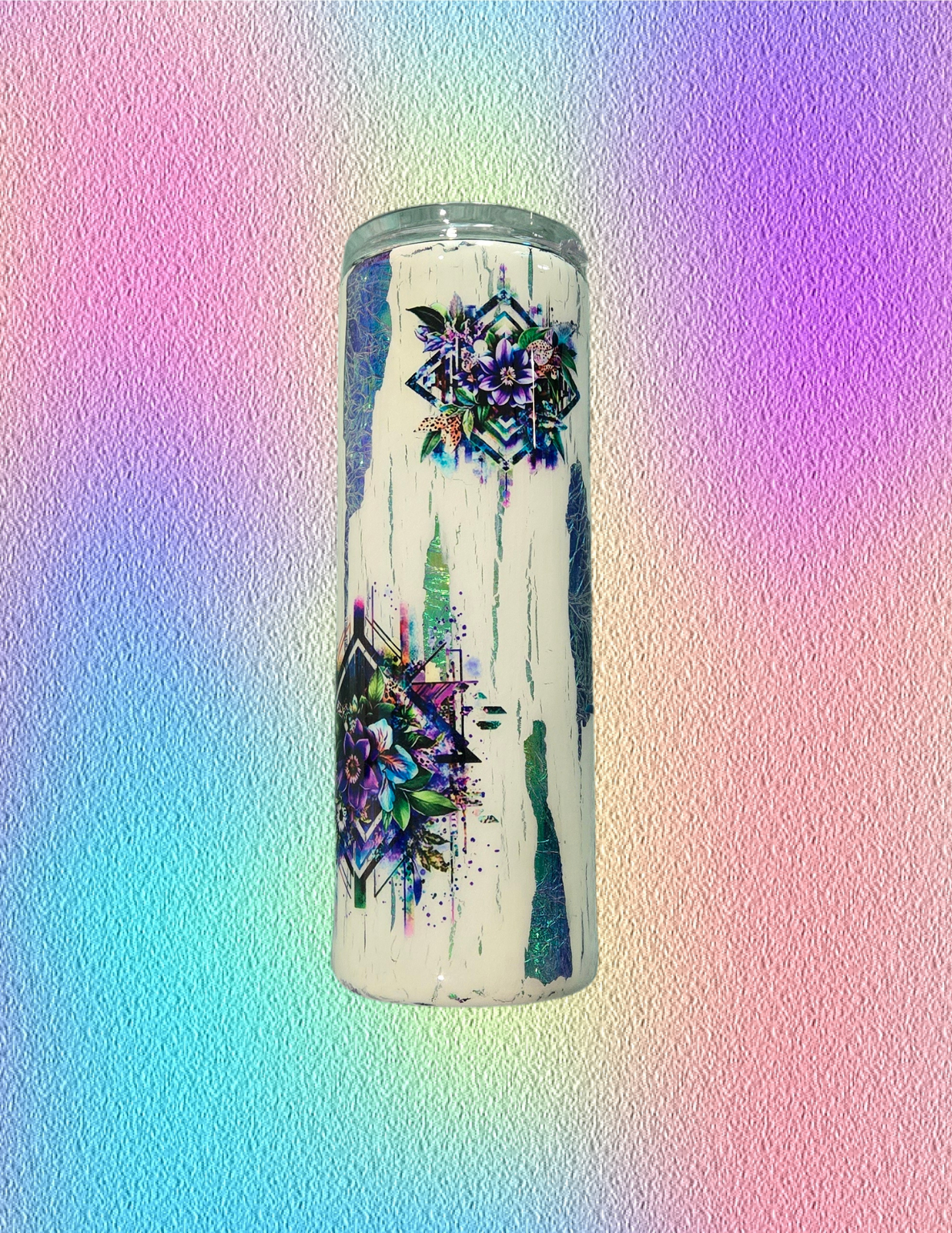 RTS 20oz Duo {Crackle Flowers}