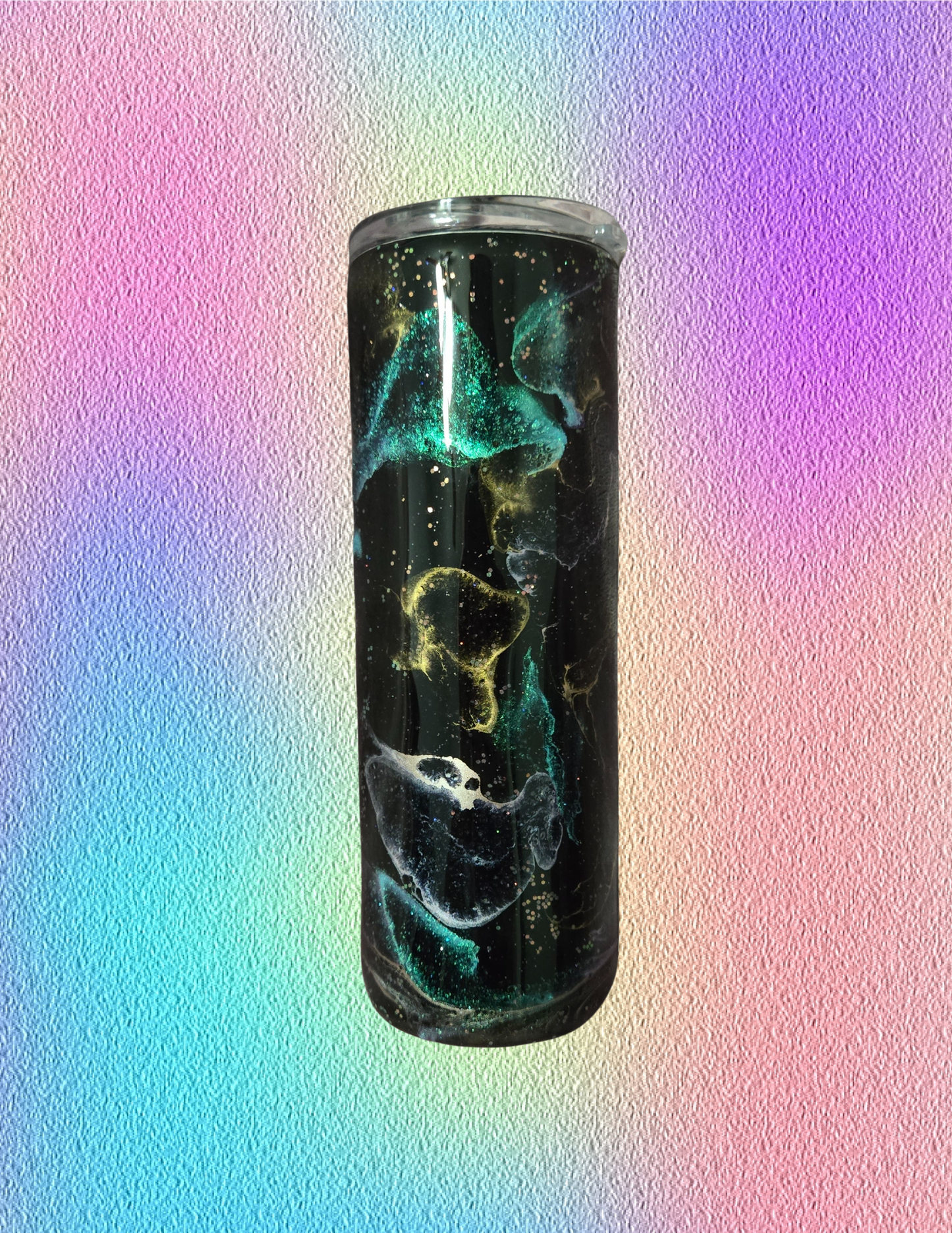 RTS 20oz Duo {Galaxy Ink Swirl w/ Glow}