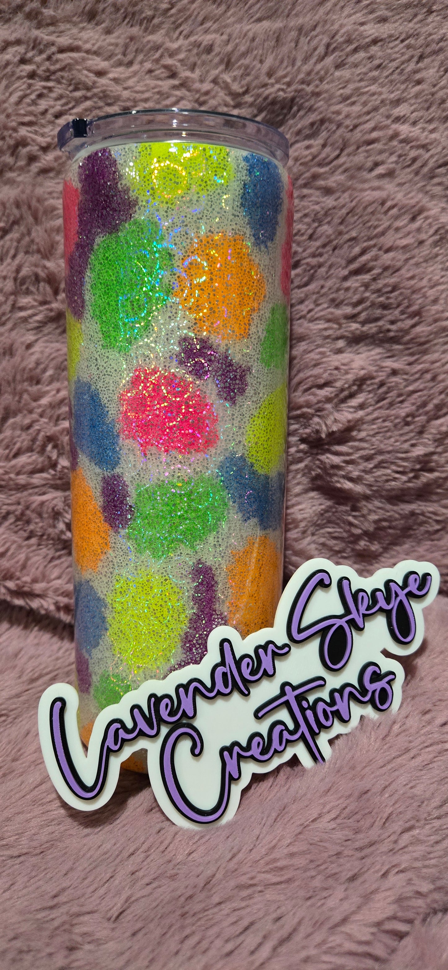 RTS 24oz Hydrofit {Neon Cow-Mom Ingredients}