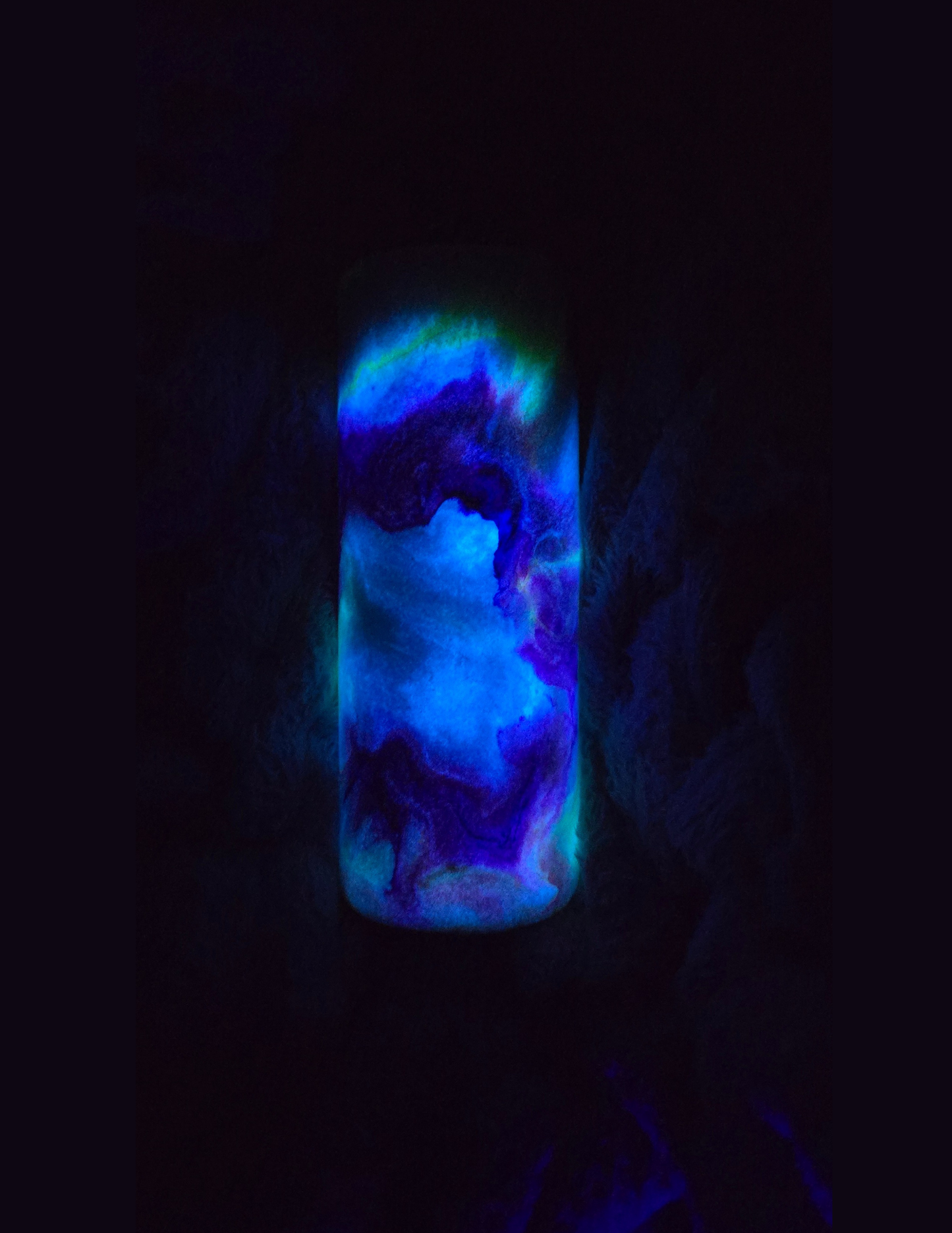 RTS 24oz Hydrofit {Purple/Yellow Ink Swirl w/ Glow}