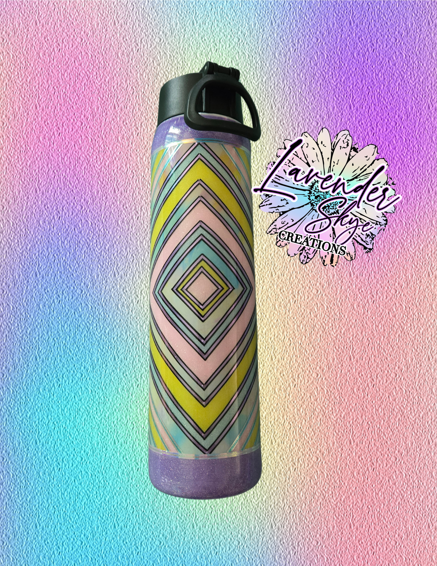 RTS 25oz Hydro {Pastel Diamond Show}