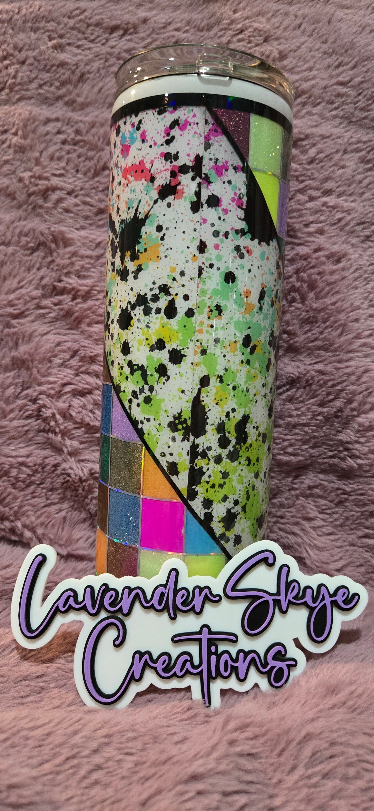 30oz Duo {Checkerboard Splatter}