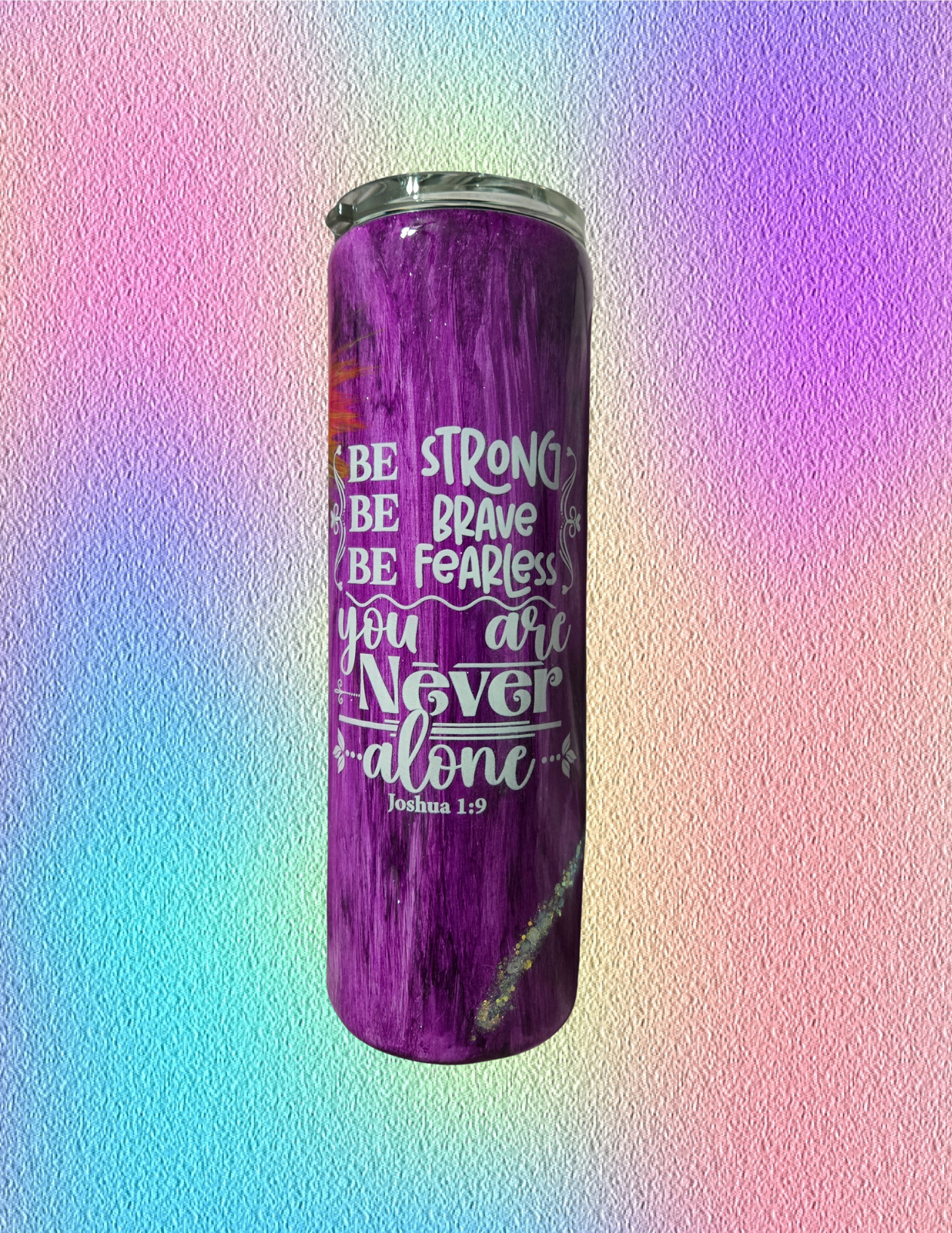 RTS 30oz Duo {Neon Feather Woodgrain}