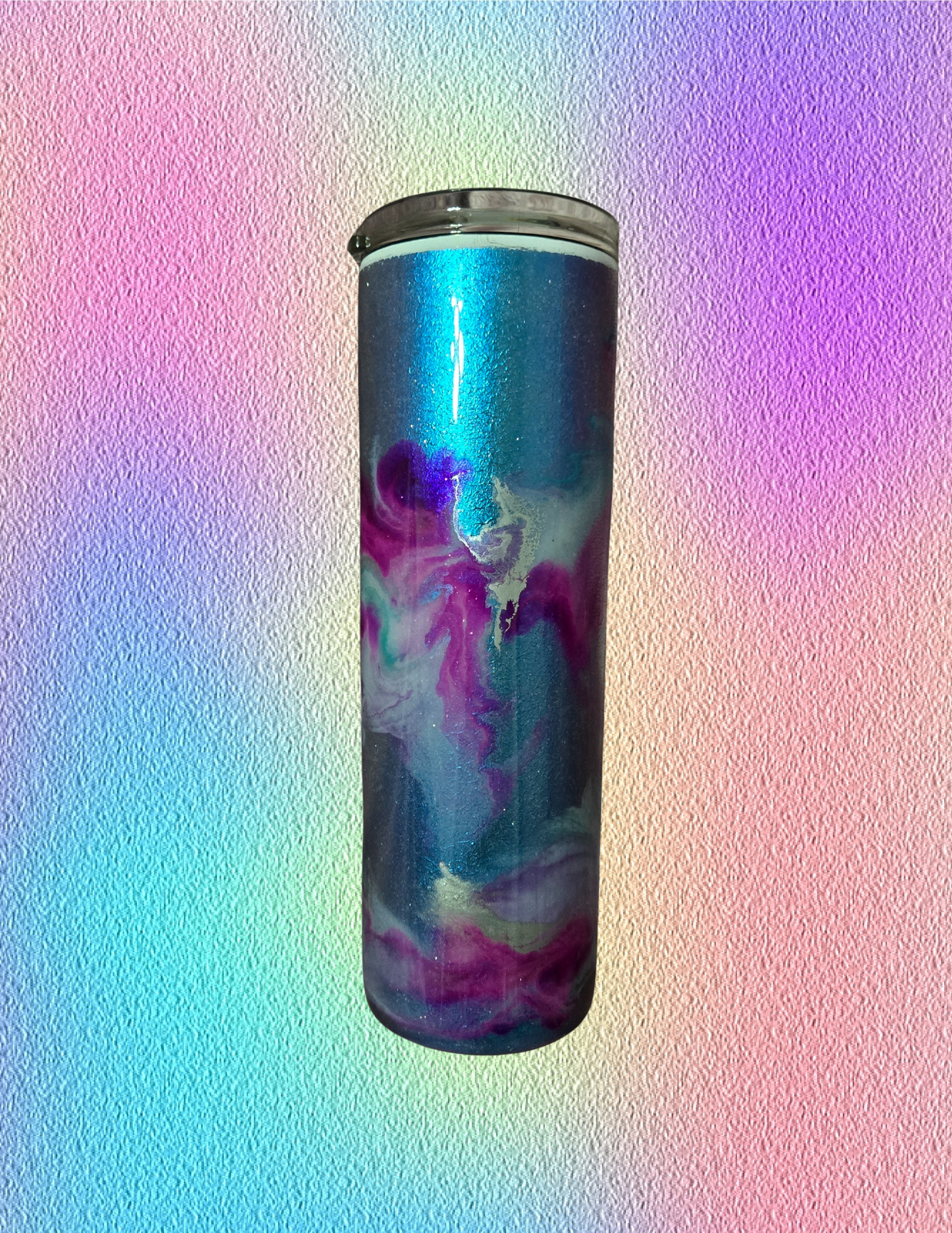 RTS 30oz Duo {Purple/Blue Ink Swirl w/ Glow}