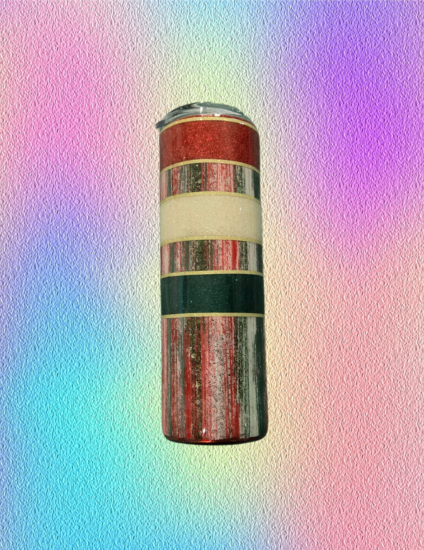RTS 30oz Skinny {Christmas Brush Strokes}
