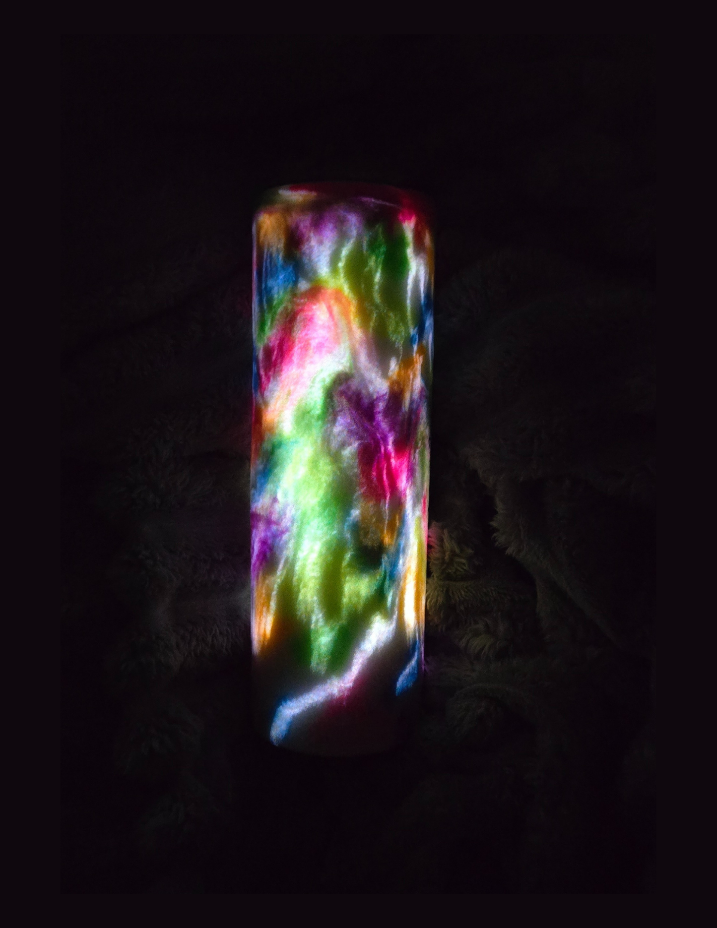 RTS 30oz Skinny {Neon Ink Swirl w/ Glow}