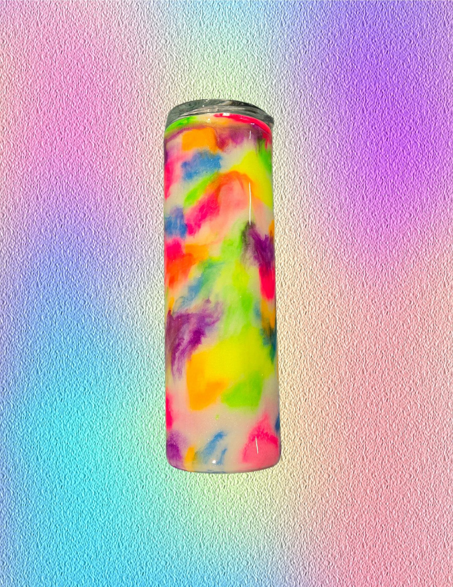 RTS 30oz Skinny {Neon Ink Swirl w/ Glow}
