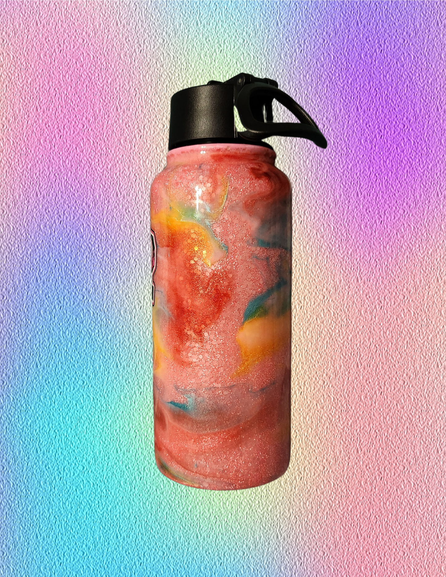 RTS 32oz Hydro {Summer Vibes Ink Swirl w/ Glow}