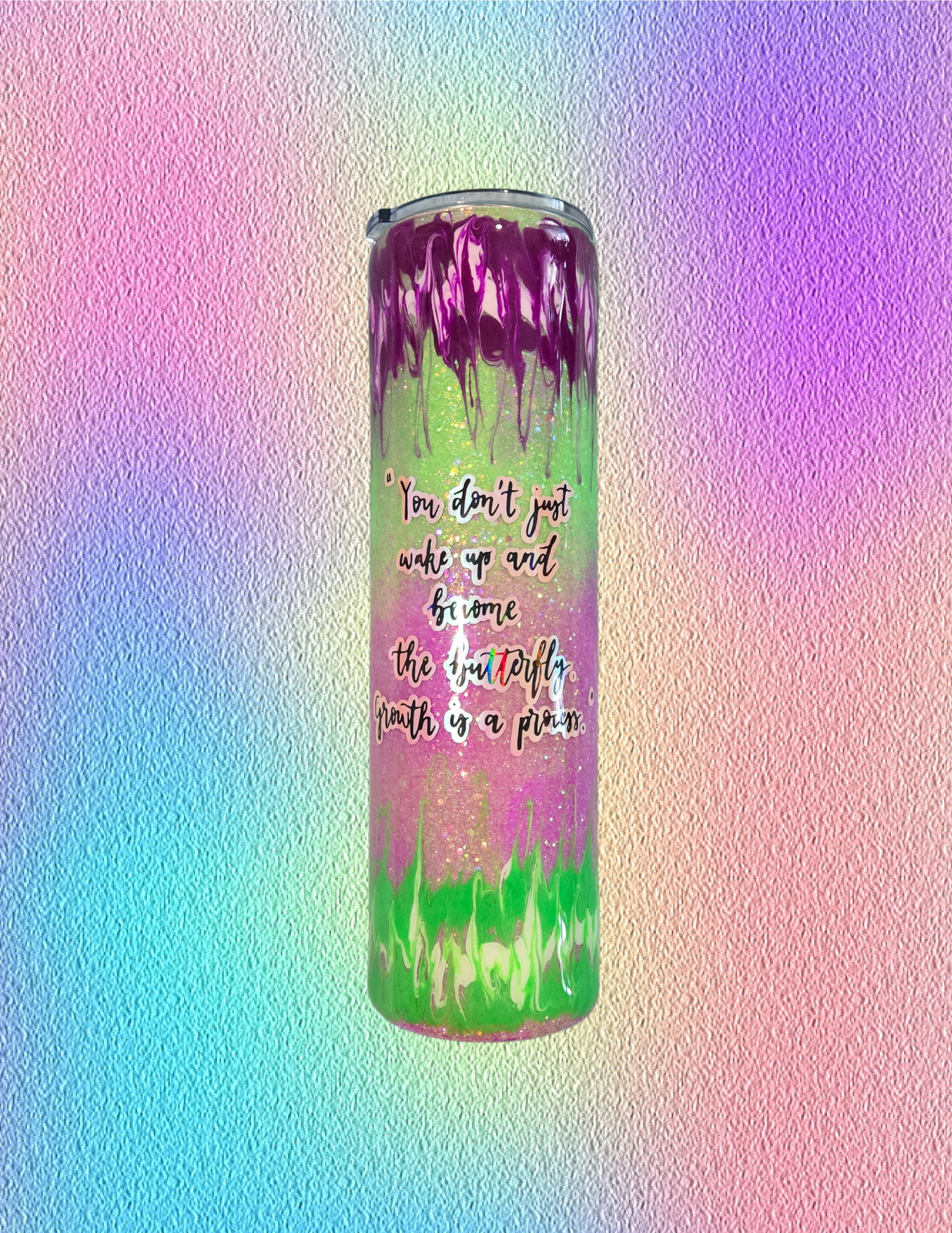 RTS 32oz Hydrofit {Butterfly Effect w/ Glow}