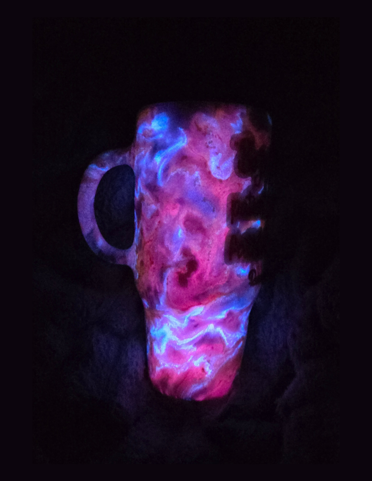 RTS 32oz Travel Mug {Romans 12:12 w/ Glow}