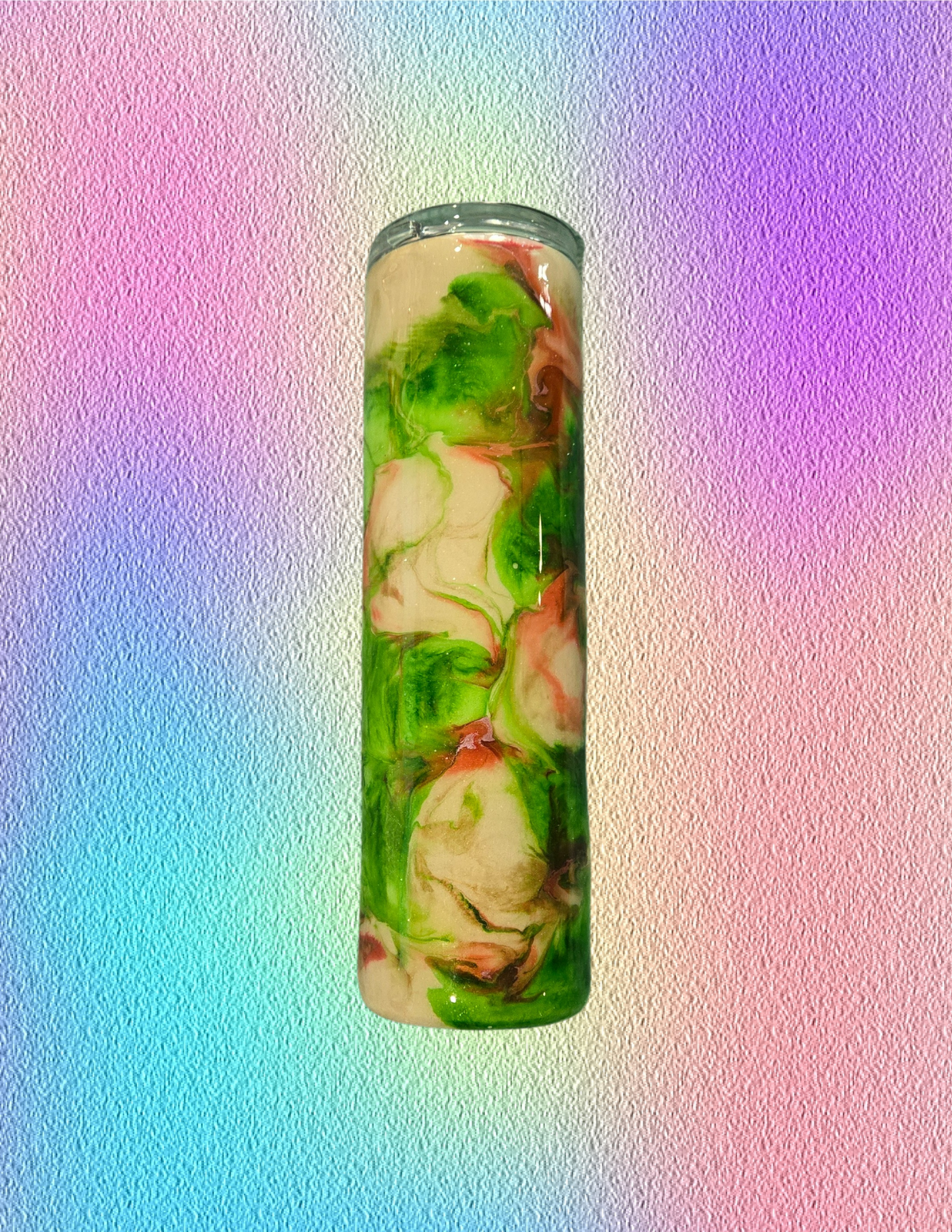 RTS 35oz Duo {Red/Green Ink Swirl w/ Glow}