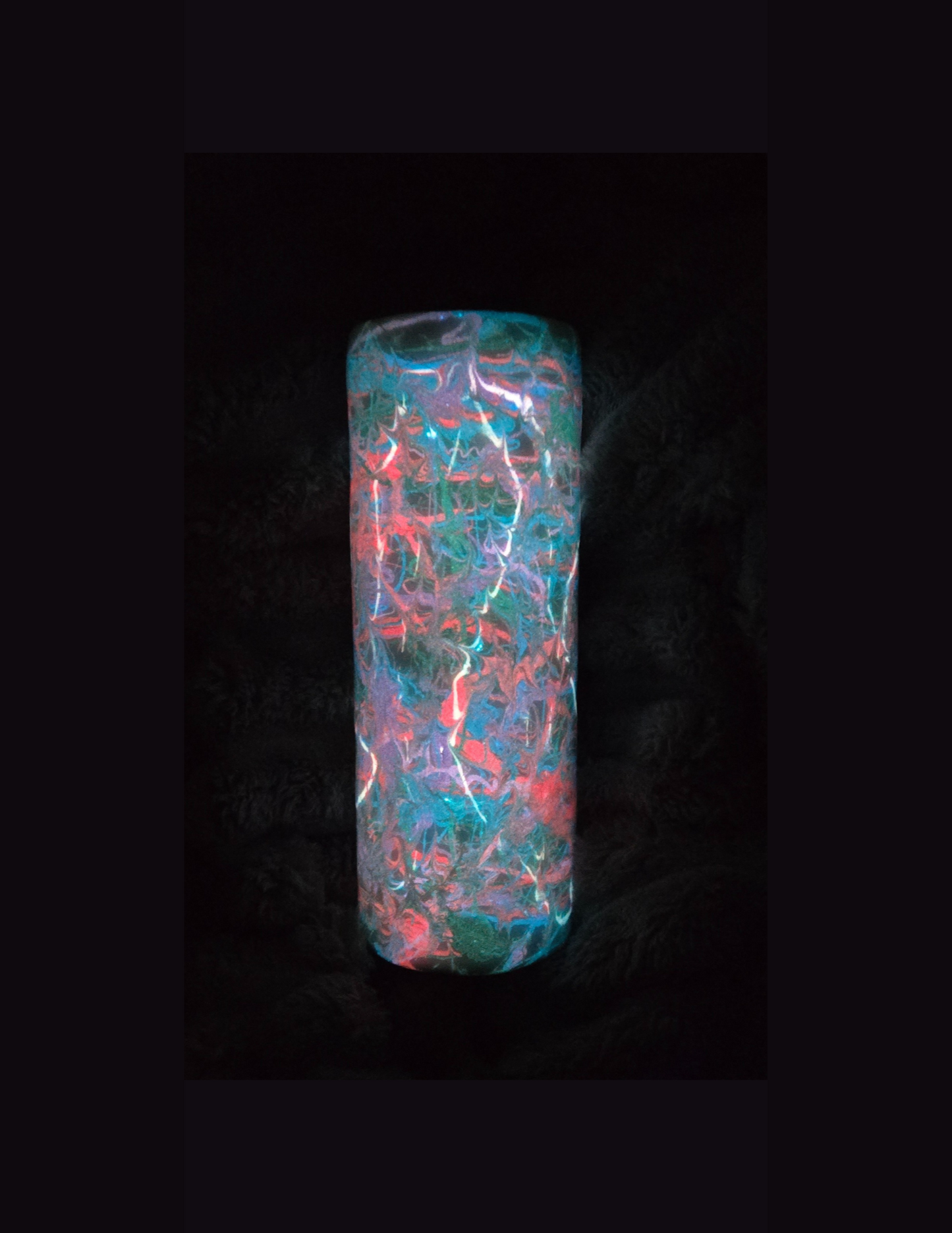 RTS 18oz Dual Flip {Jeweltone Pigment Splatter w/ Glow}