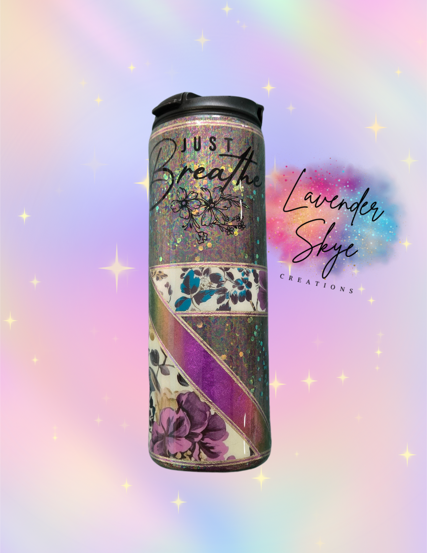RTS 18oz Dual Flip {Just Breathe w/ Glow}