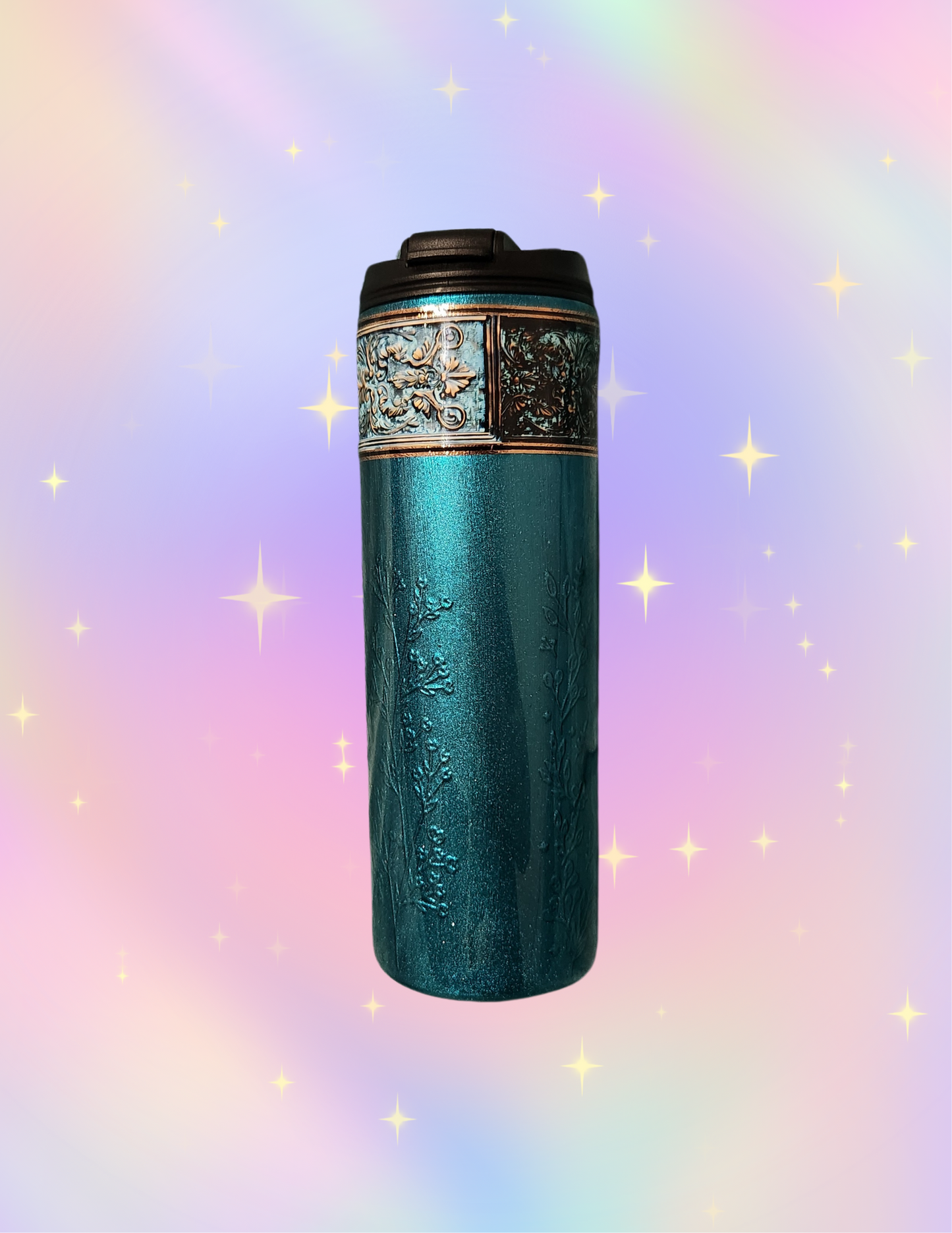 RTS 18oz Dual Flip {Patina Flower}