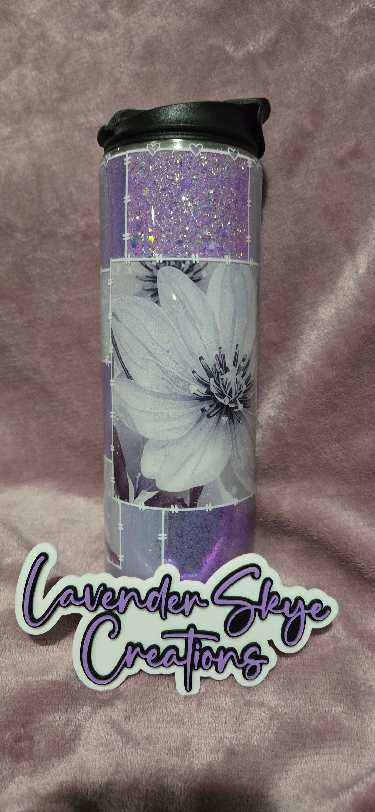 RTS 18oz Dual Flip {Winter Floral Patchwork}