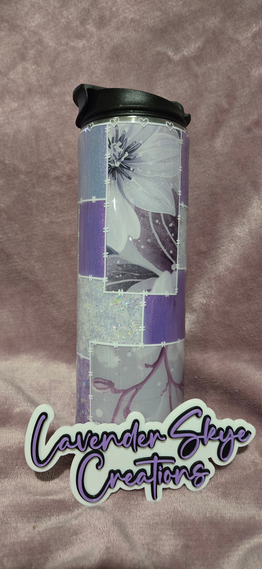 RTS 18oz Dual Flip {Winter Floral Patchwork}