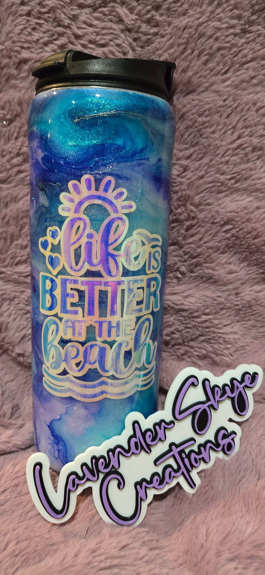 RTS 18oz Dual Flip {Better at the Beach w/ Glow}