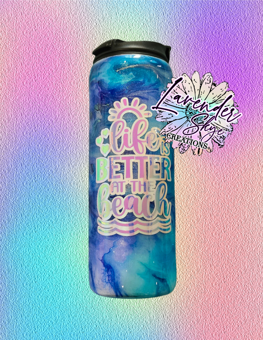 RTS 18oz Dual Flip {Better at the Beach w/ Glow}