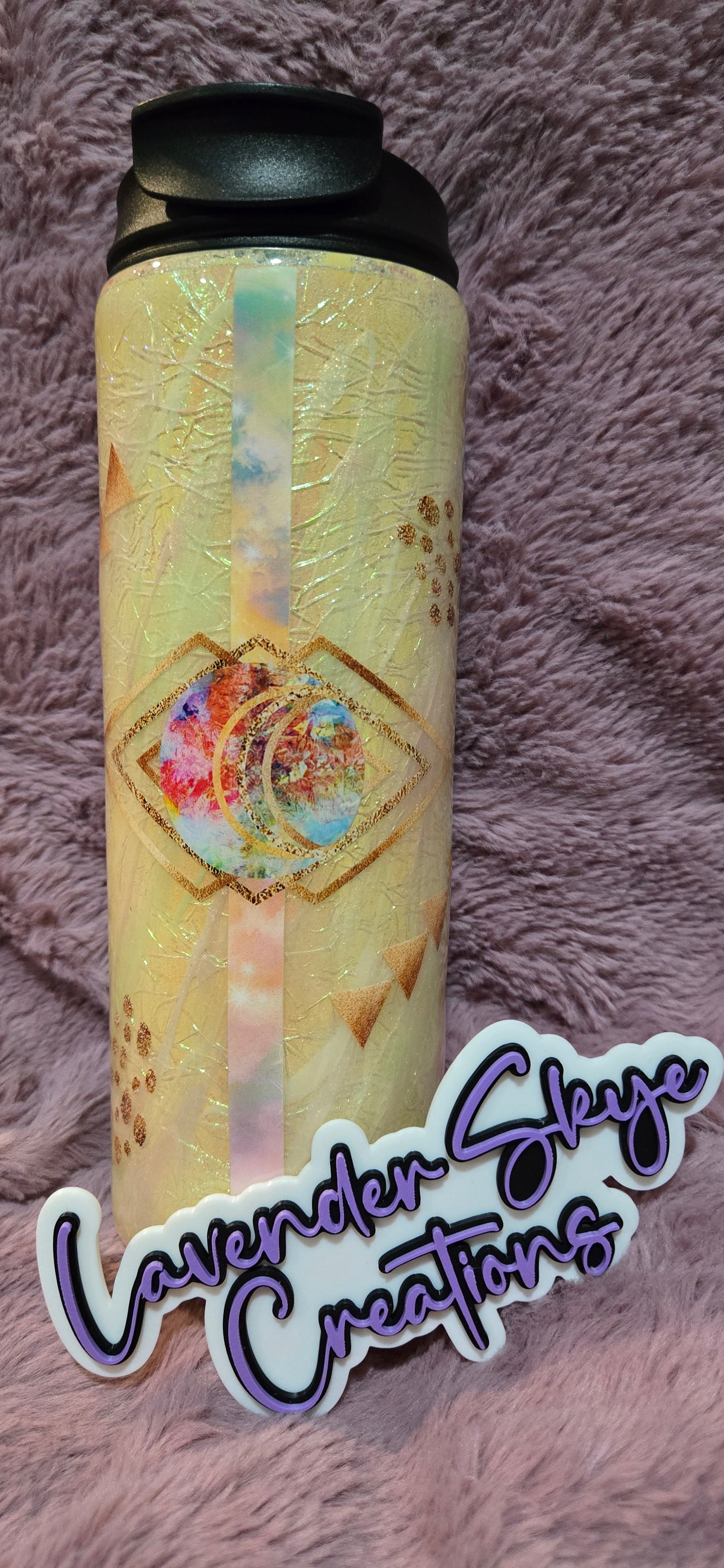 RTS 18oz Dual Flip {Boho Dream MilkyWay w/ Glow}