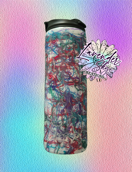 RTS 18oz Dual Flip {Jeweltone Pigment Splatter w/ Glow}