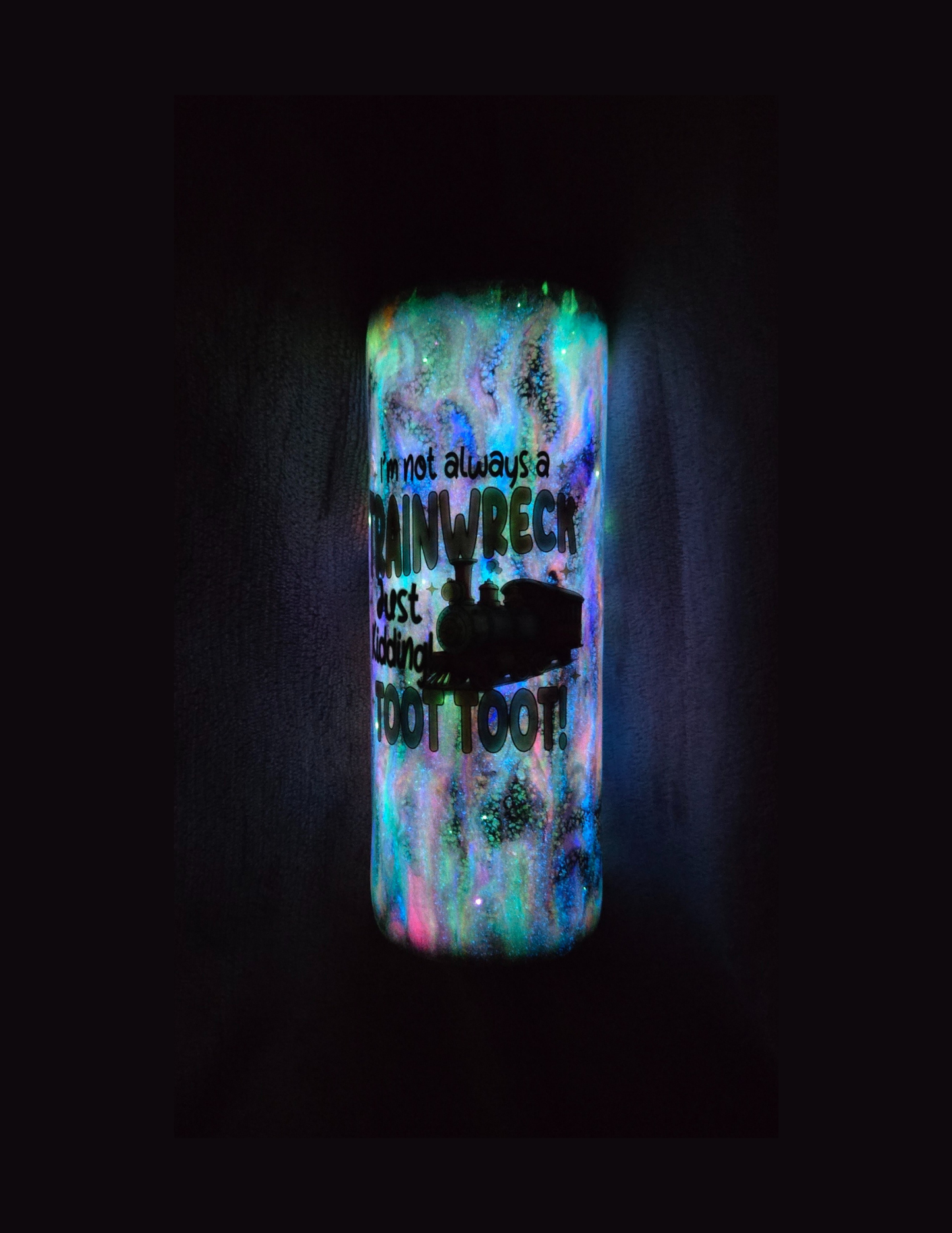RTS 18oz Dual Flip {Trainwreck w/ Glow}