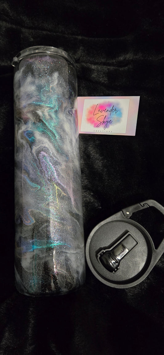 RTS 35oz Duo {Constellation Ink Swirl w/ Glow}