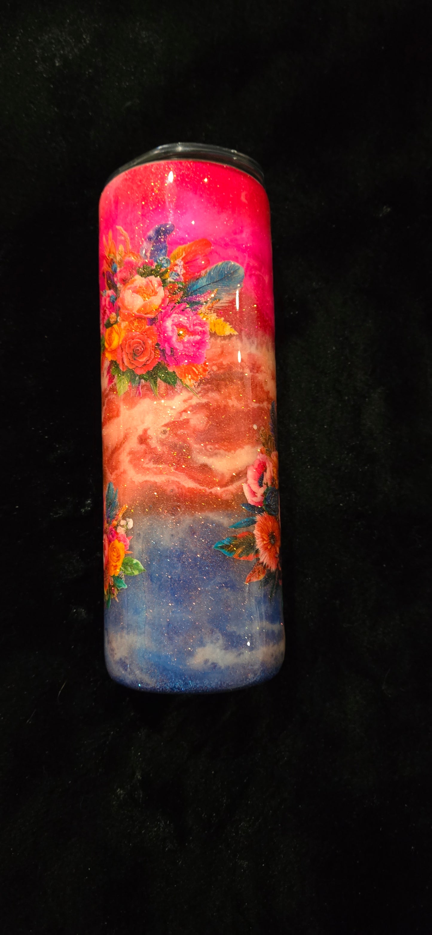 RTS 20oz {Butterfly-Flowers w/ Glow}