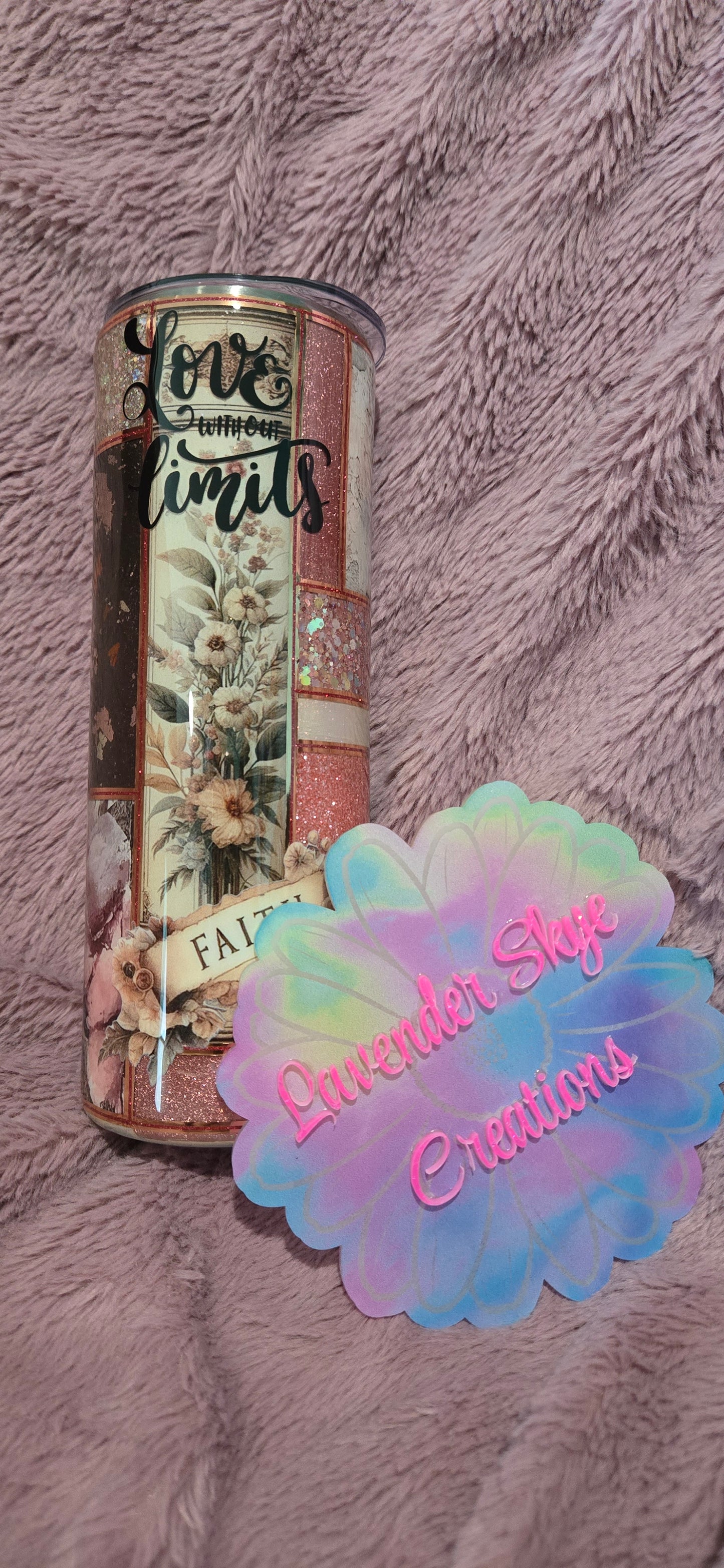 20oz Skinny {Love Without Limits Patchwork}