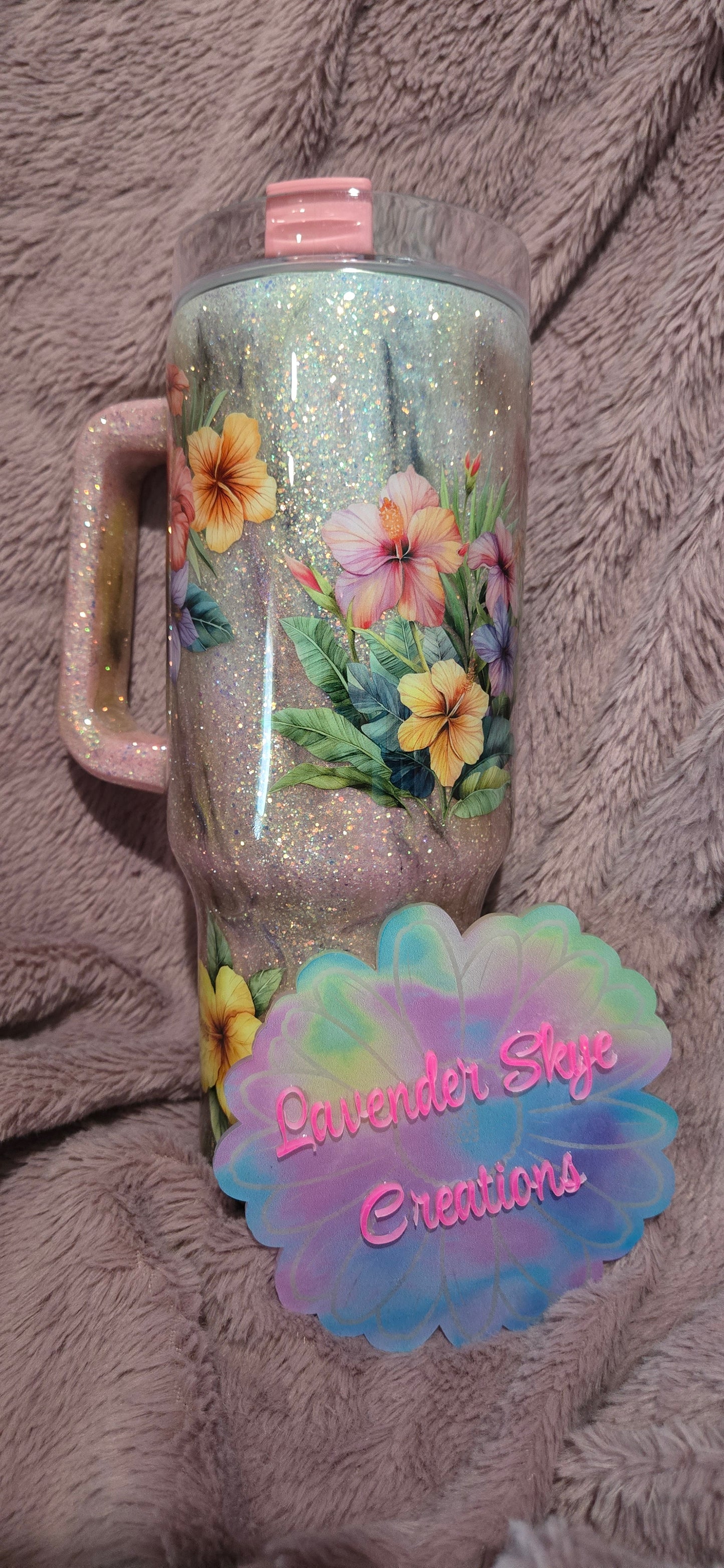 40oz Big Swig {Pink/Purple/Yellow Swipe}
