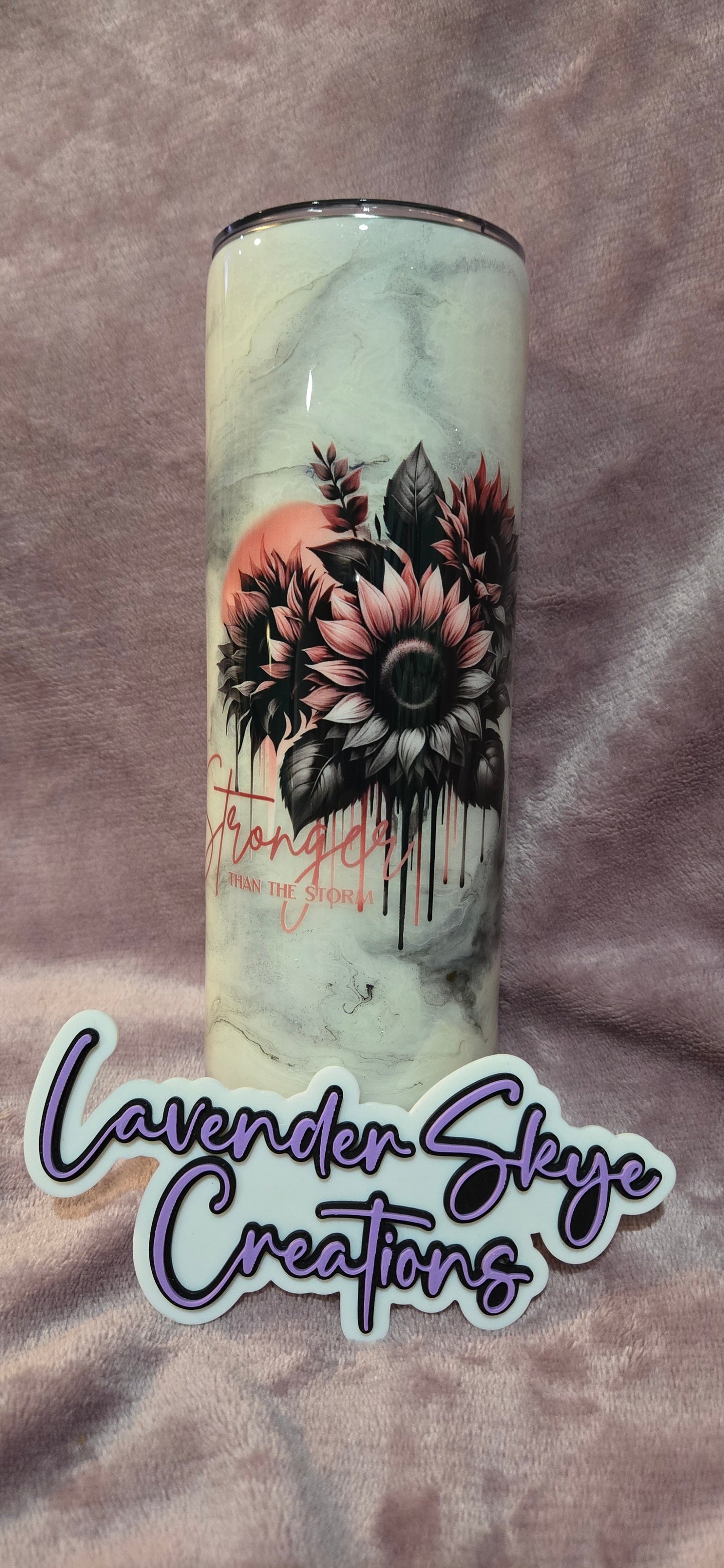 RTS 20oz Skinny {Stronger Than the Storm Marble}