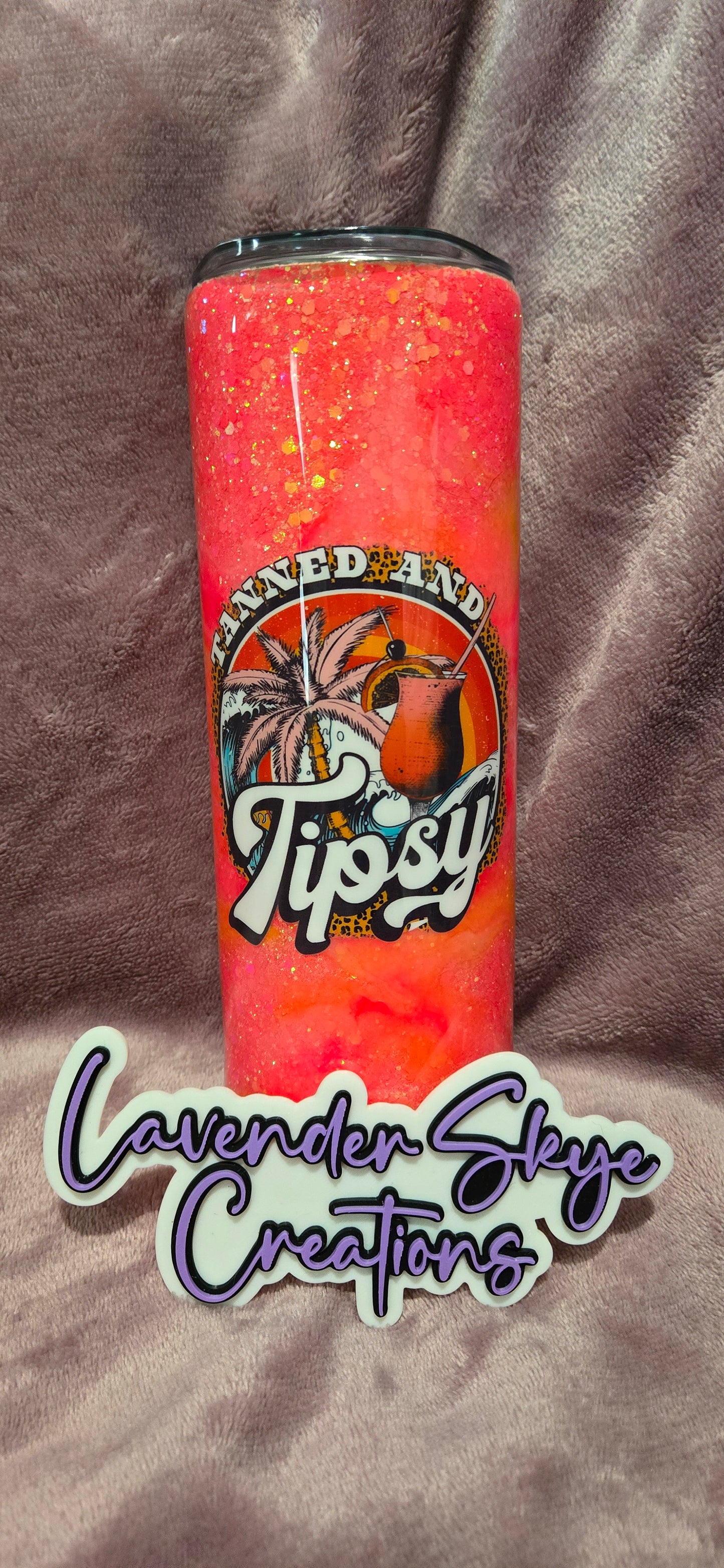RTS 20oz Skinny {Tanned & Tipsy Ink Swirl}