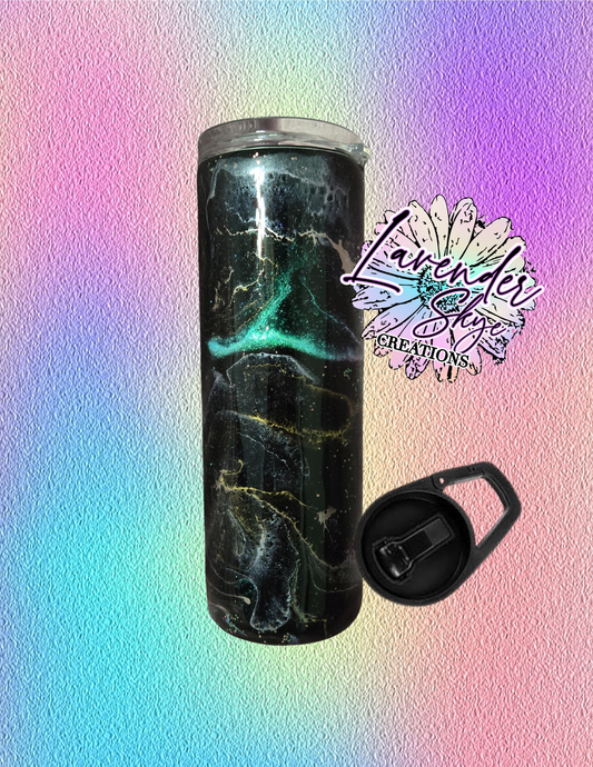 RTS 20oz Duo {Galaxy Ink Swirl w/ Glow}