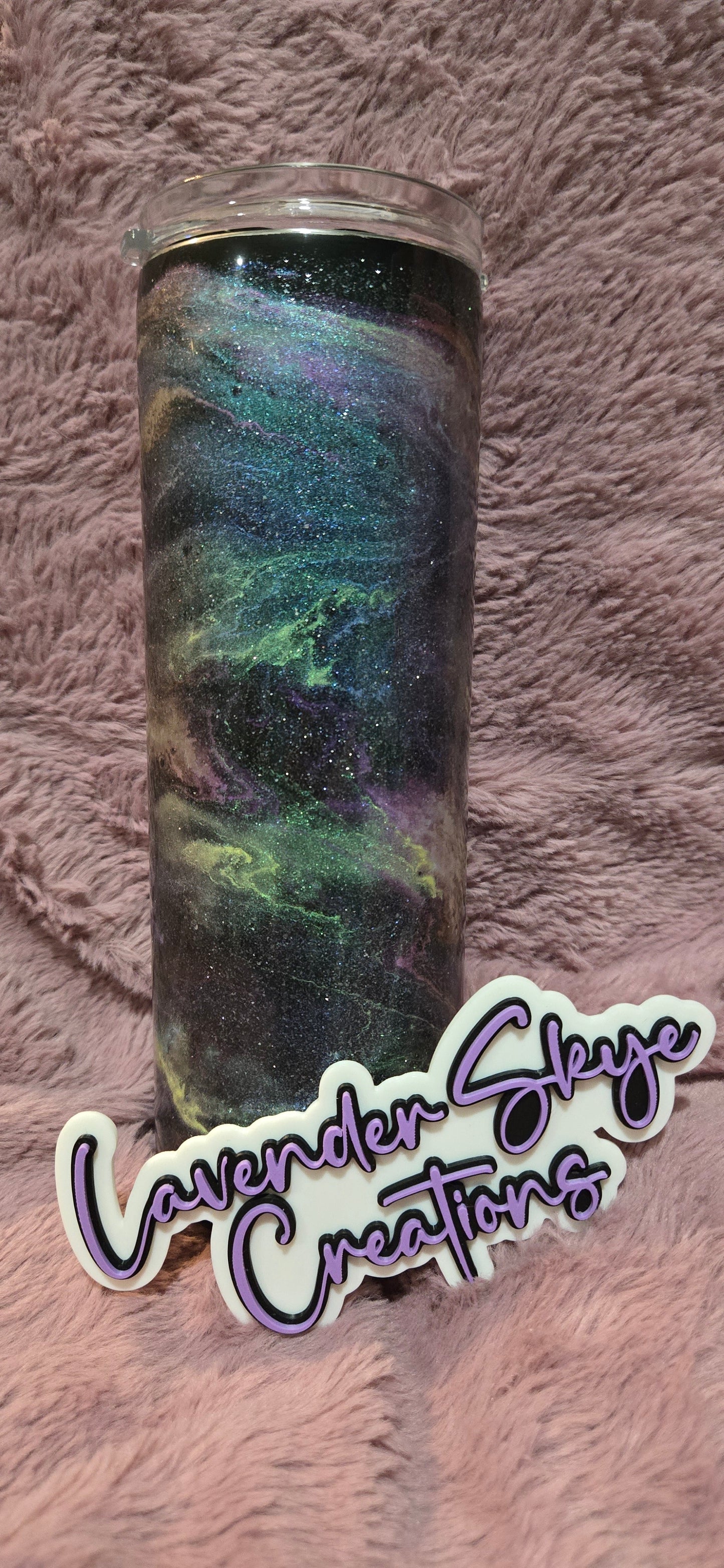 20oz Duo {Northern Lights Ink Swirl w/ Glow}