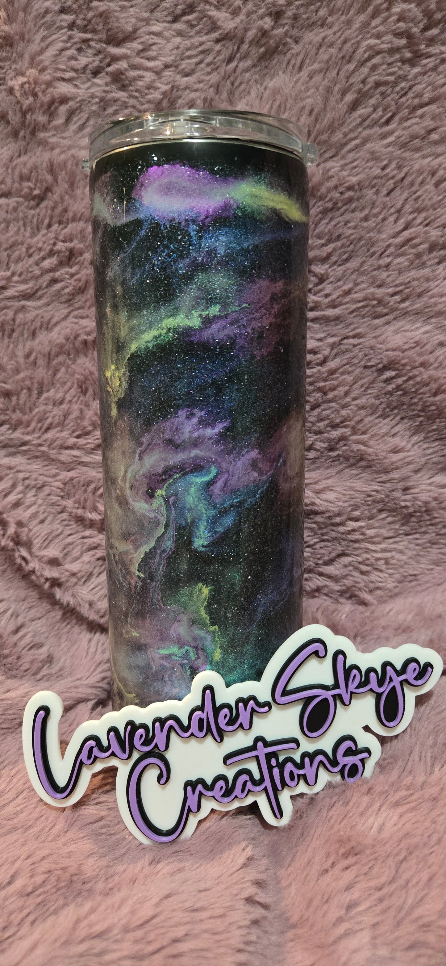 20oz Duo {Northern Lights Ink Swirl w/ Glow}