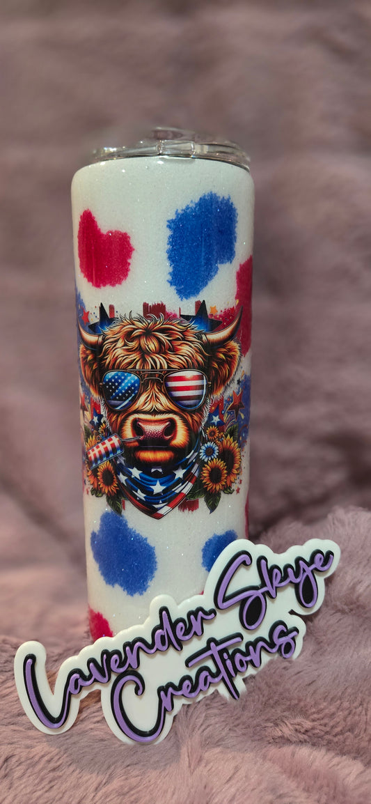 RTS 20oz Duo {Red, White & Moo}