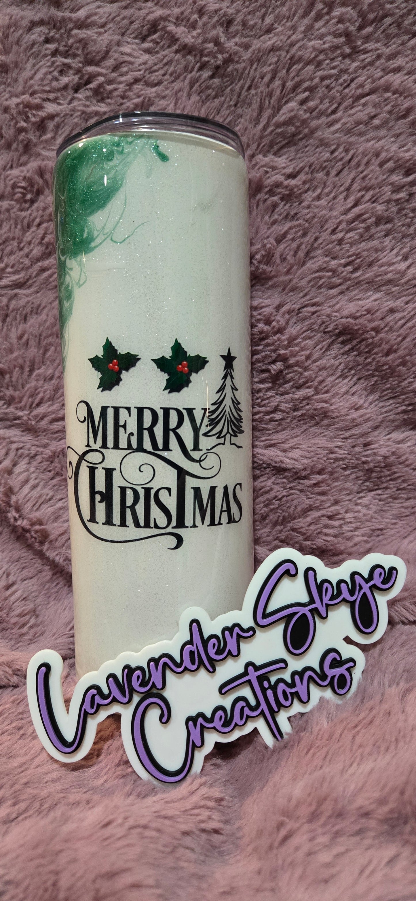 20oz Skinny {Merry Christmas Stinger w/ Glow}