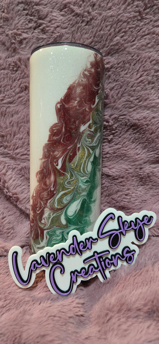 RTS 20oz Skinny {Merry Christmas Stinger w/ Glow}