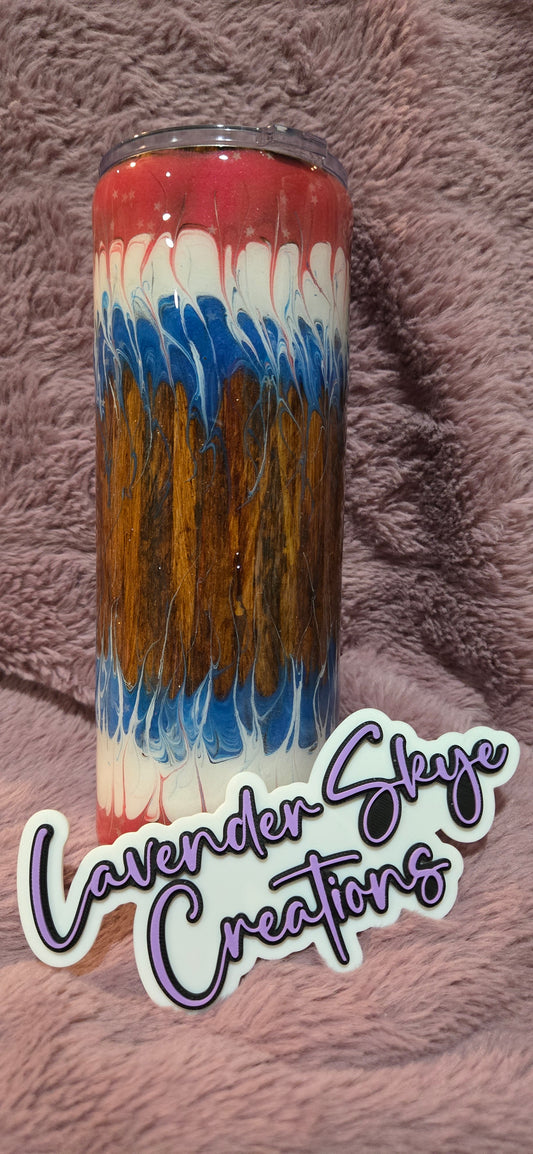RTS 24oz Hydrofit {American Woodgrain w/ Glow}