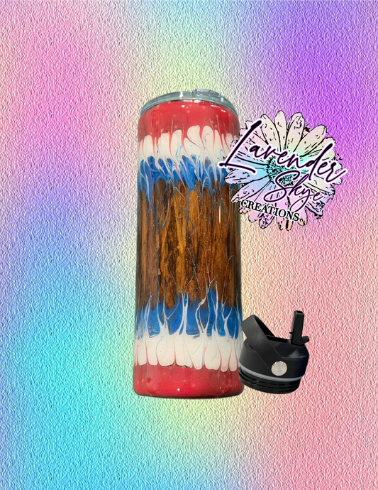 RTS 24oz Hydrofit {American Woodgrain w/ Glow}