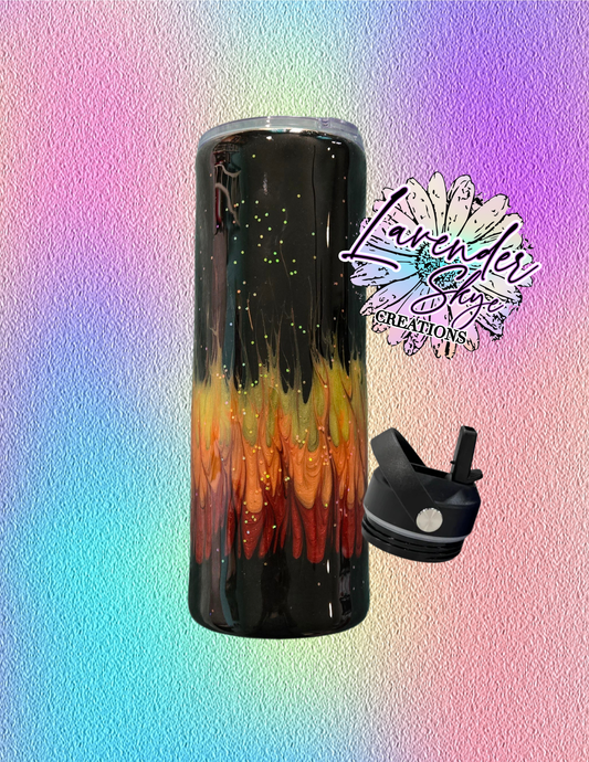 RTS 24oz Hydrofit {Fire Boujie w/ Glow}