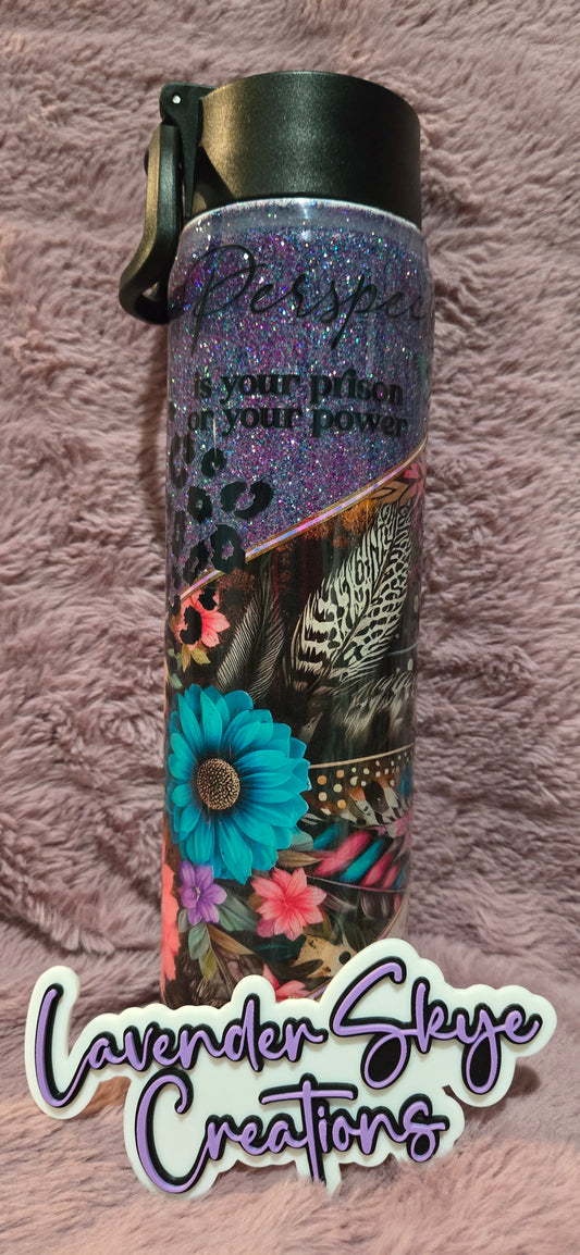 RTS 25oz Hydro {Perspective & Feathers}