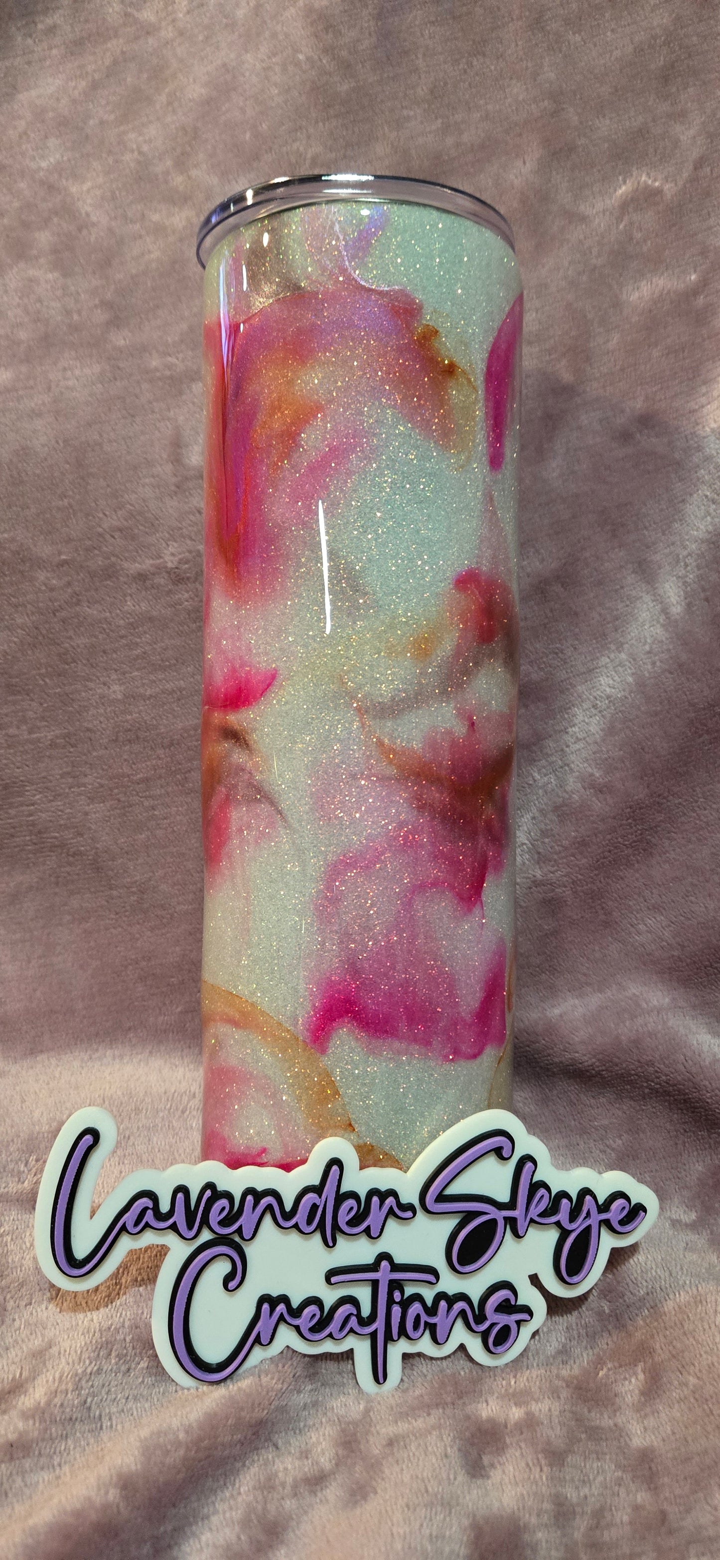 RTS 30oz Skinny {Stronger Than the Storm Ink Swirl}