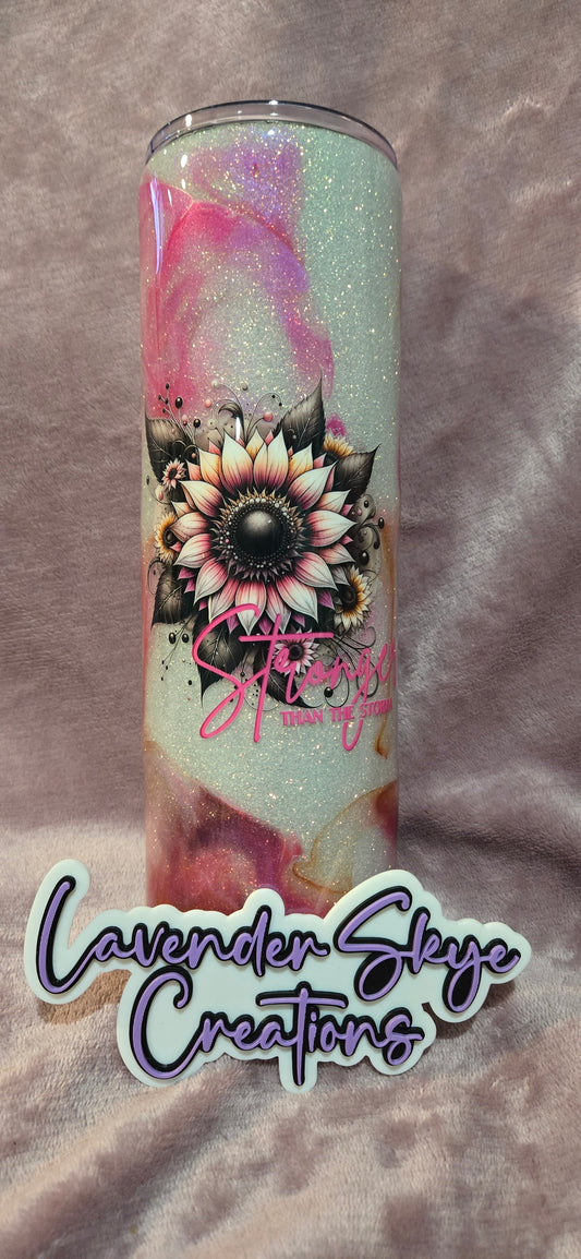 RTS 30oz Skinny {Stronger Than the Storm Ink Swirl}