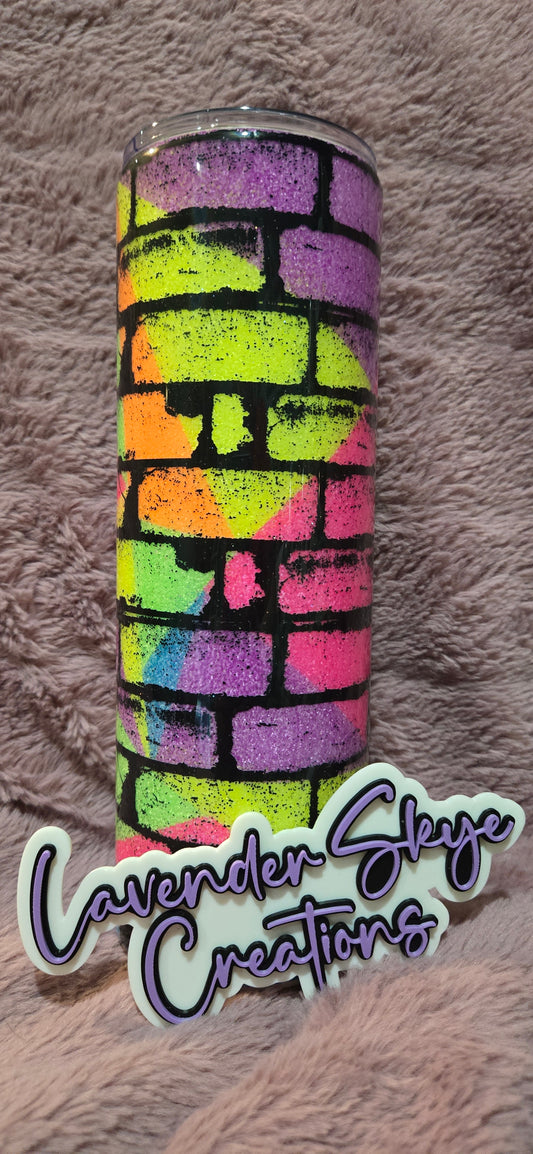 RTS 30oz Skinny {80s Neon Bricks}