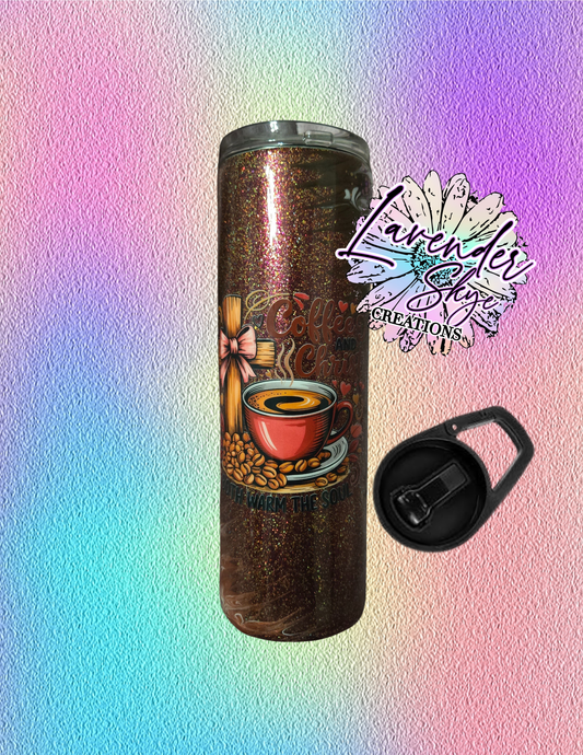 RTS 30oz Duo {Coffee & Christ Fall Stinger w/ Glow}
